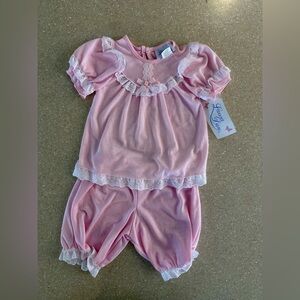 Vintage Laura Dare Pink Kids Pajama Set